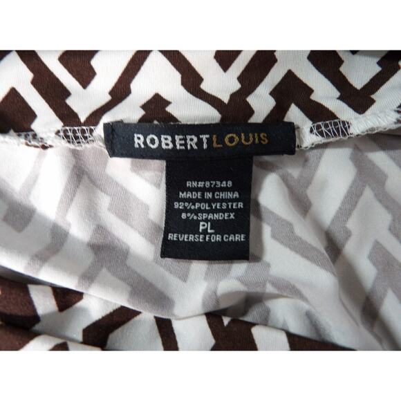 Robert Louis Maxi Skirt Petite Large PL Boho Hippie Geometric Faux Belt Tassels - Picture 3 of 14